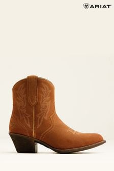 Ariat Harlan Suede Westen Brown Boots (B55643) | kr1,752