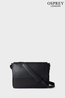 OSPREY LONDON Large Black The Business Class Nylon Messenger Bag (B55723) | AED1,359