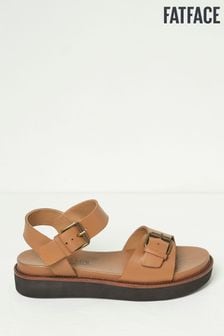 FatFace Natural Ambie Flatform Buckle Sandals (B55795) | AED330