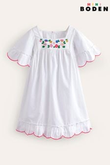 Boden White Lightweight Holiday Dress (B55919) | Kč1,070 - Kč1,270