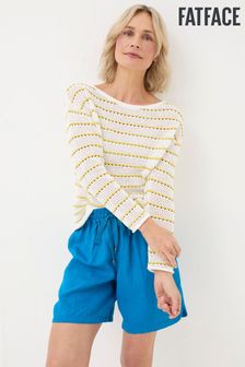 FatFace Yellow Kalani Crochet Stripe Jumper (B56156) | €61