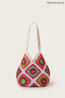 Monsoon Crochet Shopper Bag