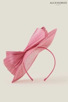 Accessorize Tia Fascinator粉色蝴蝶結髮箍 (B56267) | NT$2,290