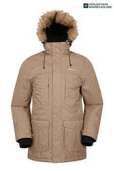 Mountain Warehouse Natural Mens Gorge Waterproof Long Jacket (B56355) | €148