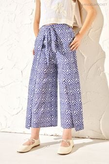 Angel & Rocket Blue Stella Print Wrap Trousers (B56620) | KRW47,000 - KRW55,500