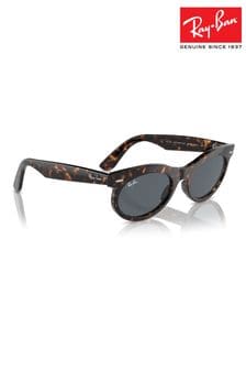 Ray Ban Wayfarer Oval Rb2242 Oval Brown Sunglasses (B56772) | $247