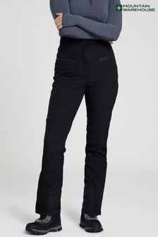 Mountain Warehouse Black Womens Slim Fit Avalanche High-Waisted Ski Trousers (B56874) | LEI 668