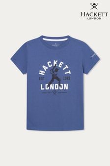 Hackett London Older Boys Blue Short Sleeve T-Shirt (B56918) | 191 SAR