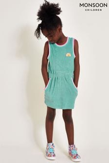Monsoon Green Sporty Towelling Dress (B56977) | $40 - $48