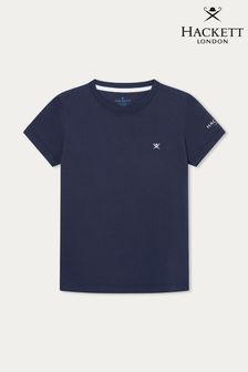 Hackett London Older Boys Blue T-Shirt (B57003) | KRW53,400