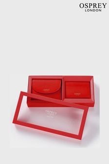 OSPREY LONDON Red The Tilly Leather Purse Gift Set