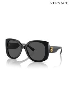 Versace Ve4387 Rechteckige Sonnenbrille, Schwarz (B57052) | 368 €