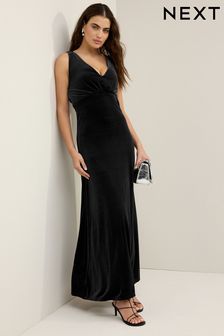 Angelene velvet halter gown top