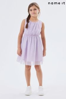 Name It Purple Skater Dress (B57174) | 128 SAR
