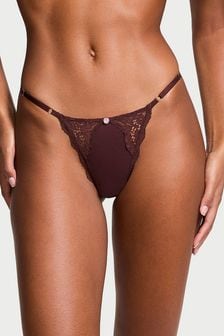 Burgundy Purple Lace Trim - Victoria's Secret Knickers (B57295) | kr290