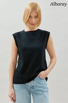 Camiseta negra de algodón de Albaray (B57464) | 41 €.