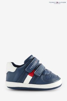 Tommy Hilfiger Blue Flag Low Cut Velcro Shoes (B57701) | kr790