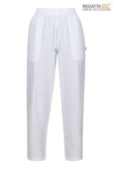 Regatta Cream Corso Linen Blend Trousers (B58005) | OMR18