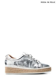 Silber - Breely Mini Wedge Woven Sole Trainer (B58024) | 154 €