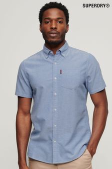 Superdry Blue Oxford Short Sleeve Shirt (B58100) | €65