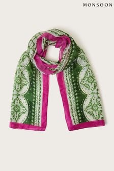 Шелковый шарф с моразичным принтом Monsoon (B58237) | €42