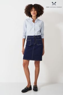 ブルー - Crew Clothing Annalee Denim Skirt (B58319) | ￥8,630