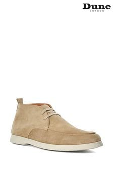 Dune London Brown Camly Lace-Up Chukka Boots (B58427) | kr1 920