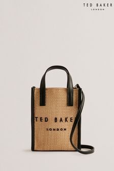 Ted Baker Mini Natural Paulii Faux Raffia Icon Bag (B58448) | 270 QAR