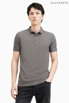 AllSaints Grey Reform Polo Shirt (B58480) | 322 QAR