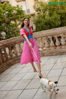 Boden Pink Elsa Midi Tea Dress (B58513) | AED804
