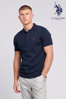U.S. Polo Assn. Regular Fit Mens Blue Combed Cotton Polo Shirt