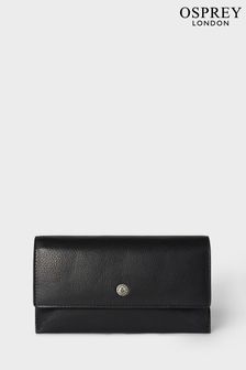 Osprey London The Double Zip Leather Black Glasses Case (B58647) | €102