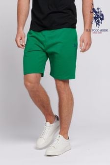 أخضر - U.s. Polo Assn. Mens Classic Fit Double Horsemen Sweat Shorts (B58793) | 255 ر.س