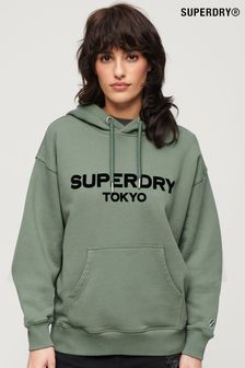 SUPERDRY Green SUPERDRY Sport Luxe Loose Hoodie (B58832) | kr895