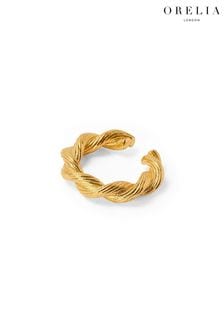 Orelia London 18k Gold Plating Twist Textured Ear Cuff (B59064) | 107 LEI