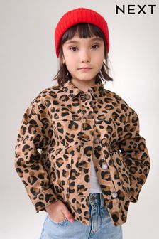 Animal Print 100% Cotton Denim Shacket (3-16yrs) (B59083) | KRW38,400 - KRW51,200