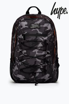 Hype. Mono Camo Maxi Black Backpack