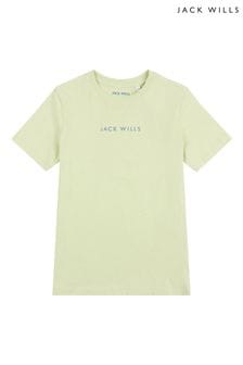 Jack Wills Boys Green Digital Graphic T-Shirt