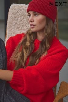 Red Premium Wool Blend Co-ord Soft Touch Knitted Jumper (B59450) | $135