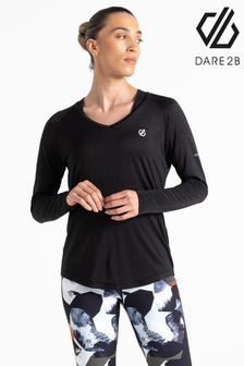 Dare 2b Discern Long Sleeve Black T-Shirt (B59673) | KRW44,800
