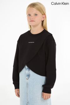 Calvin Klein Black Logo Boxy Sweatshirt (B59865) | €69 - €83