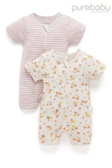 Purebaby Printed Sleepsuit 2 Pack (B59886) | HK$308
