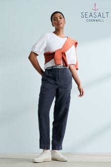 Seasalt Cornwall Blue Rock Pipit Trousers (B59907) | $149