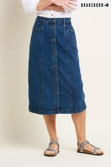 Brakeburn джинсовая юбка миди с пуговицами спереди (B59949) | €73