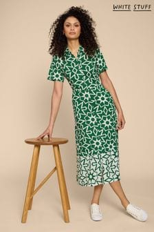 White Stuff Green Rua Jersey Shirt Dress (B59971) | €92