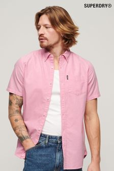 Superdry Pink Oxford Short Sleeve Shirt (B60082) | kr733