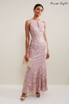 Phase Eight Pink Jaclyn Embroidered Maxi Dress (B60189) | ₪ 1,504