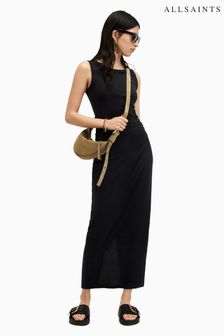 AllSaints Black Katarina Dress (B60298) | SGD 192