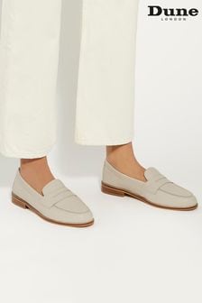 Dune London Cream Ginelli Flexi Sole Penny Loafers (B60306) | $154