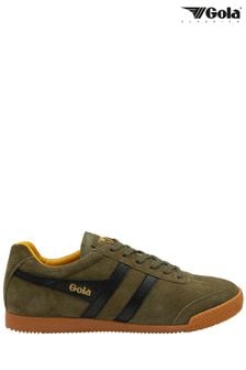 Gola Green Mens Harrier Suede Lace Up Trainers (B60320) | Kč3,370